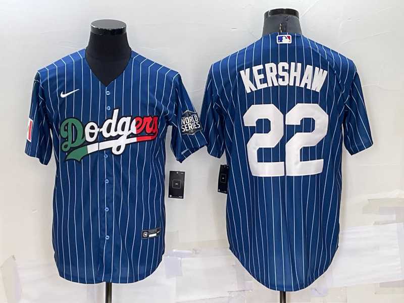 Los Angeles Dodgers #22 Clayton Kershaw Navy Blue Pinstripe 2020 World Series Cool Base Nike Jersey,We sell and wholesale Los Angeles Dodgers #22 Clayton Kershaw Navy Blue Pinstripe 2020 World Series Cool Base Nike Jersey on line form chian!